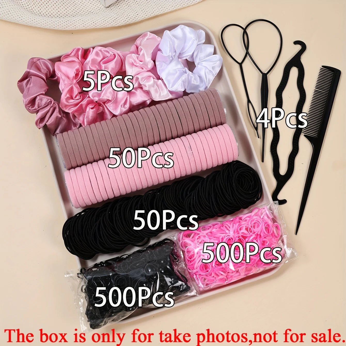 Xihui Women's Hair Accessory Set — 1109pc Elastic Scrunchies and Ties