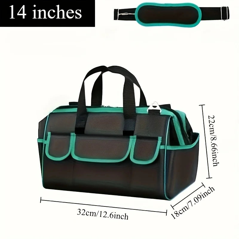 Heavy Duty Tool Bag Organizer — Wide Mouth Storage for Electricians