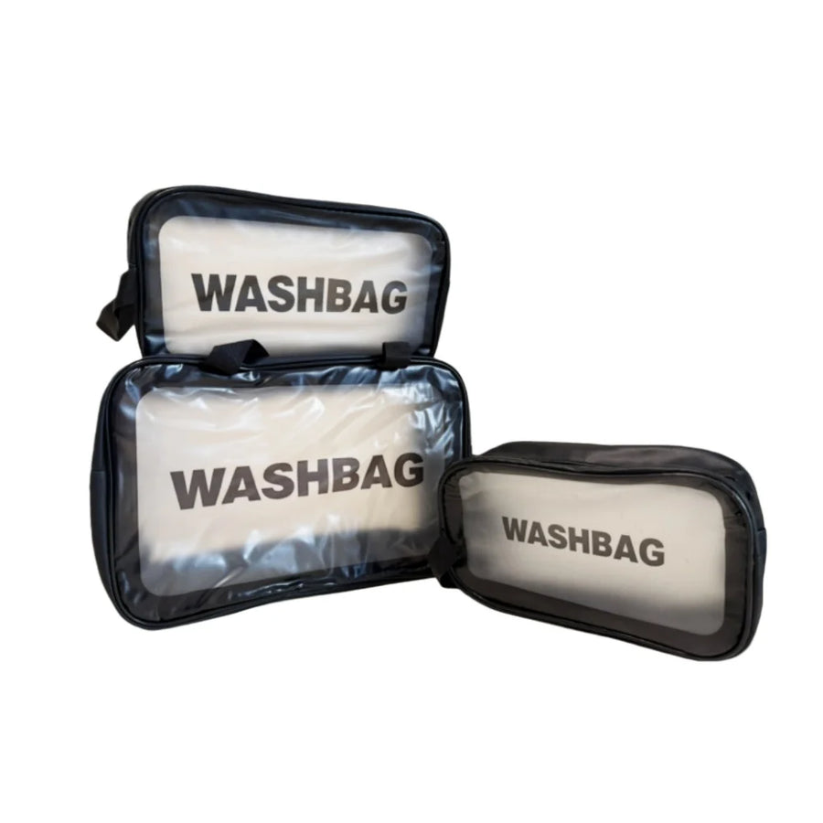 CCKANSCLE Transparent Cosmetic Bag — Large Capacity Travel Makeup Organizer