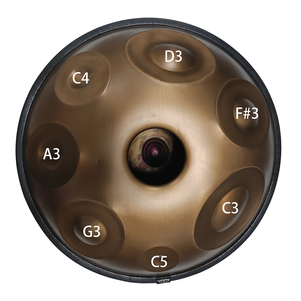 Astra Sound E Amara Handpan Drum — 20 Tone Stainless Steel Percussion