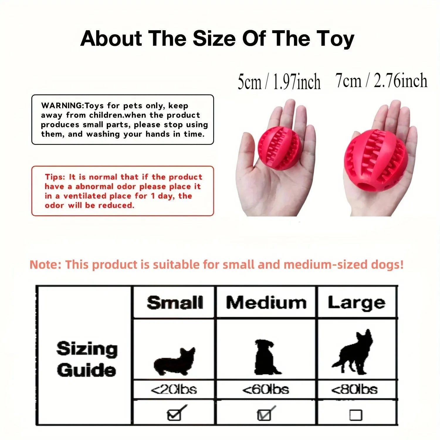 Durable Rubber Pet Toy Ball — Bite Resistant Treat Feeder & Chew Toy