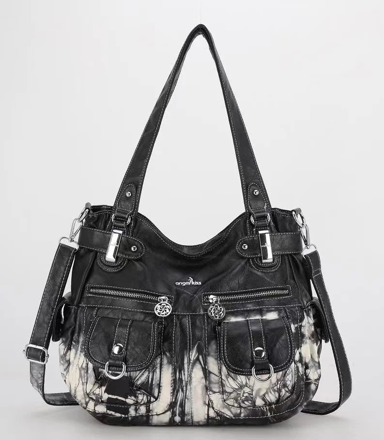 Venn Angel Women's Large Shoulder Bag — Versatile PU Leather Hobo Handbag