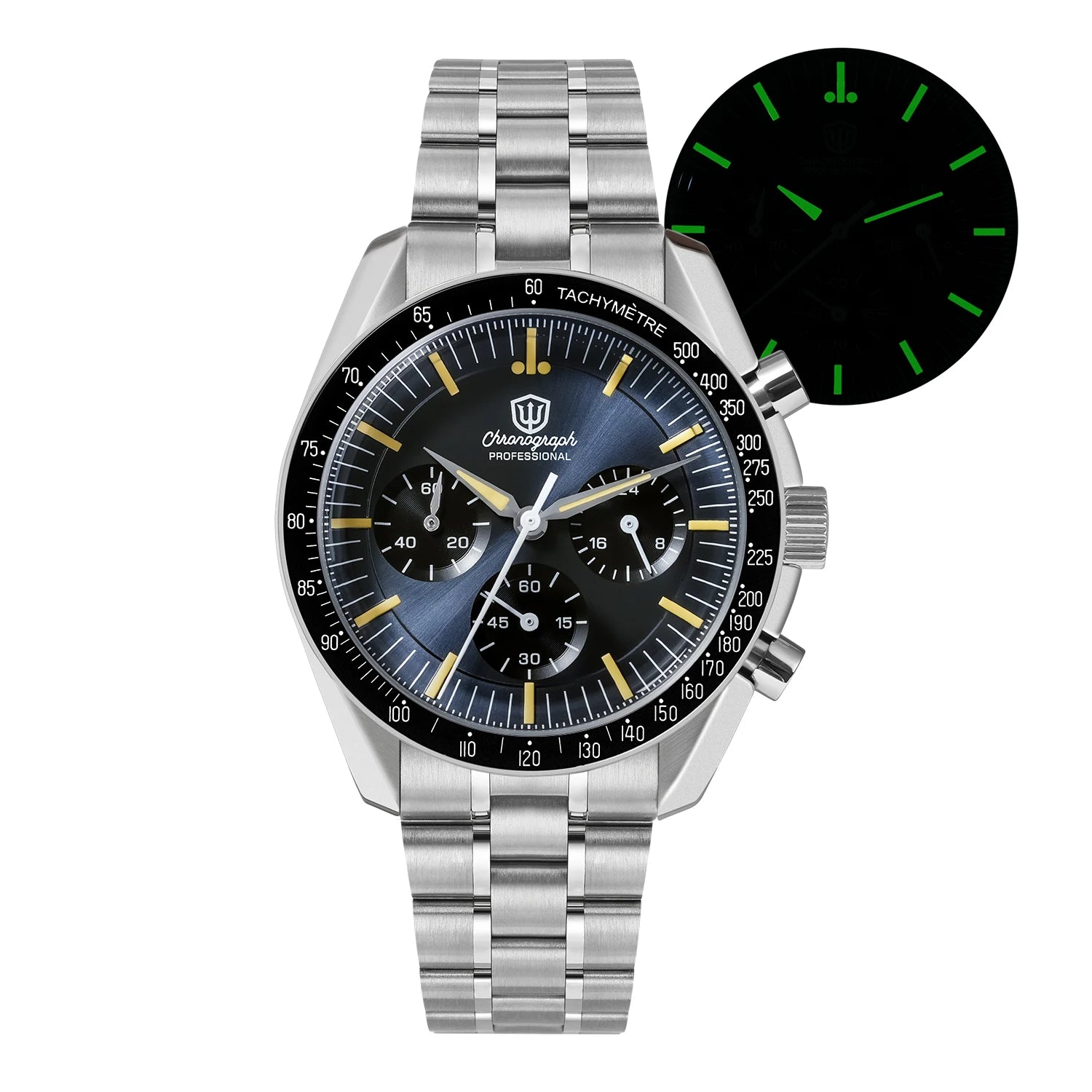 Watchdives WD1863A Chronograph Watch — Sapphire Crystal & Stainless Steel