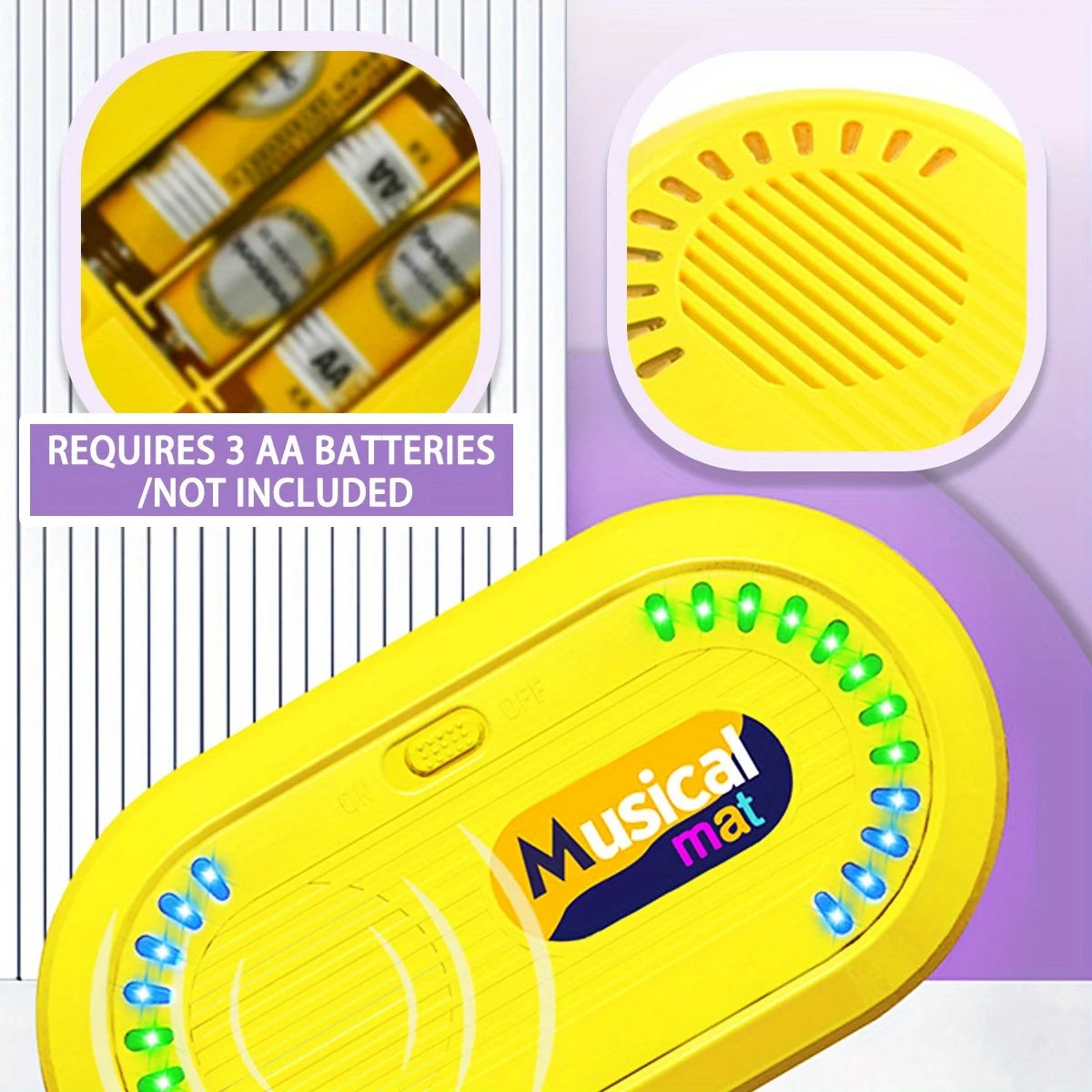 Piano and Drum Set Play Mat — Musical Sensory Instrument for Kids