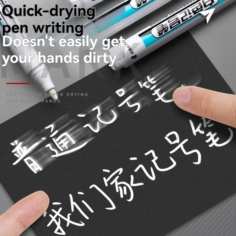 HOPK White Permanent Marker Pens — Multi-Surface Paint Pen Set