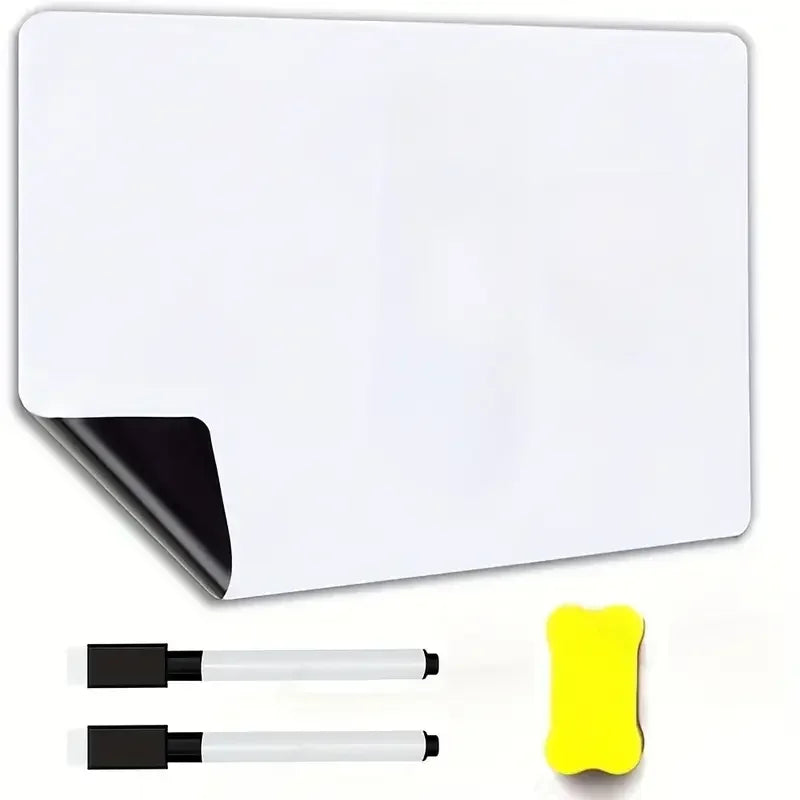 Magnetic Dry Erase Whiteboard — Flexible Refrigerator Memo Board