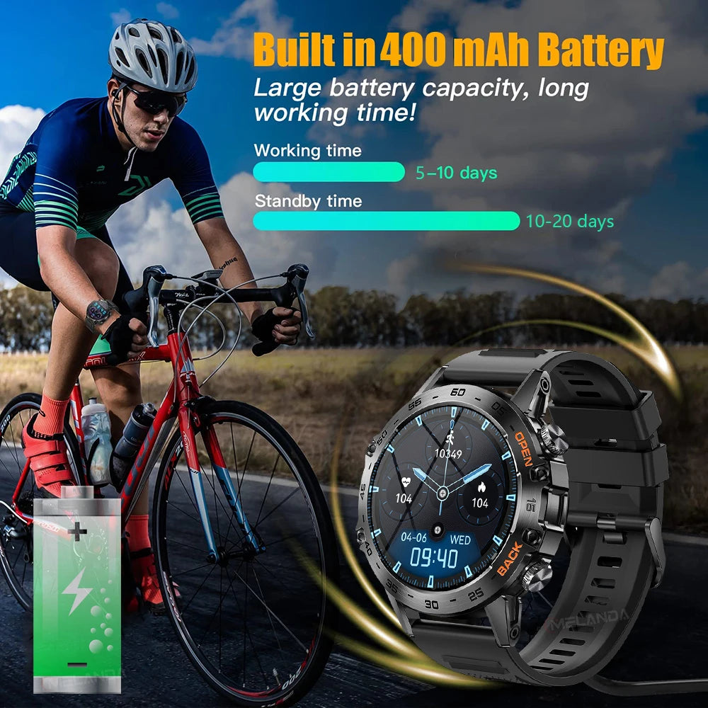 MEVADEN Luxury Men's Smart Watch — Bluetooth Calling & Fitness Tracker