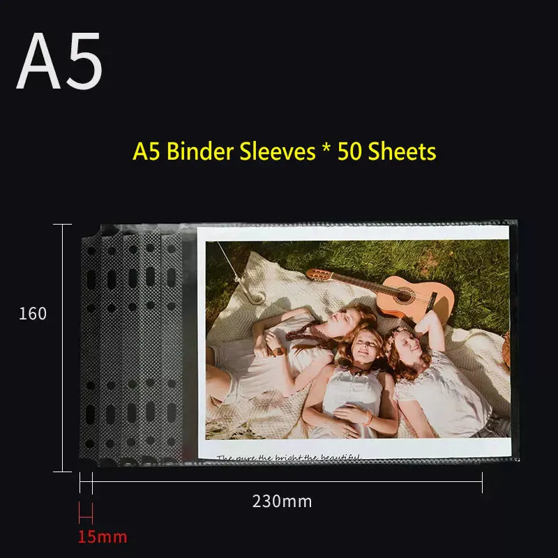 Landscape 2-Ring Binder & Document Sleeves — Professional Paper Organizer