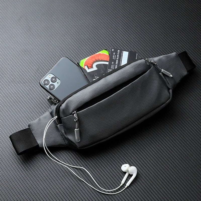 Unisex Canvas Waist Pack — Lightweight Travel & Outdoor Bum Bag