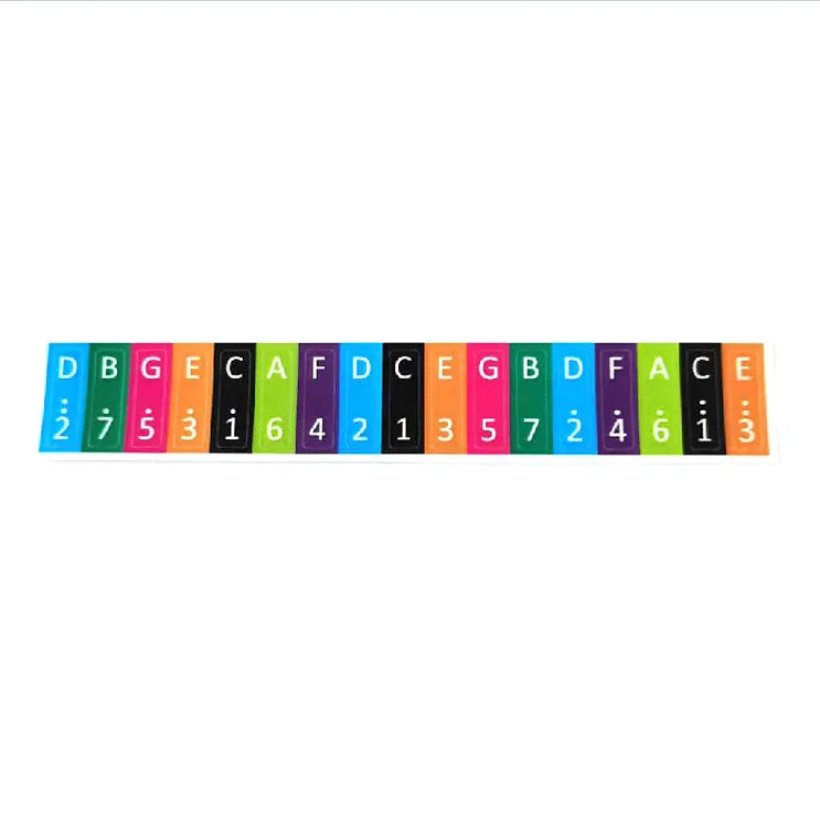 17 Keys Kalimba Note Stickers — Musical Instrument Learning Tool