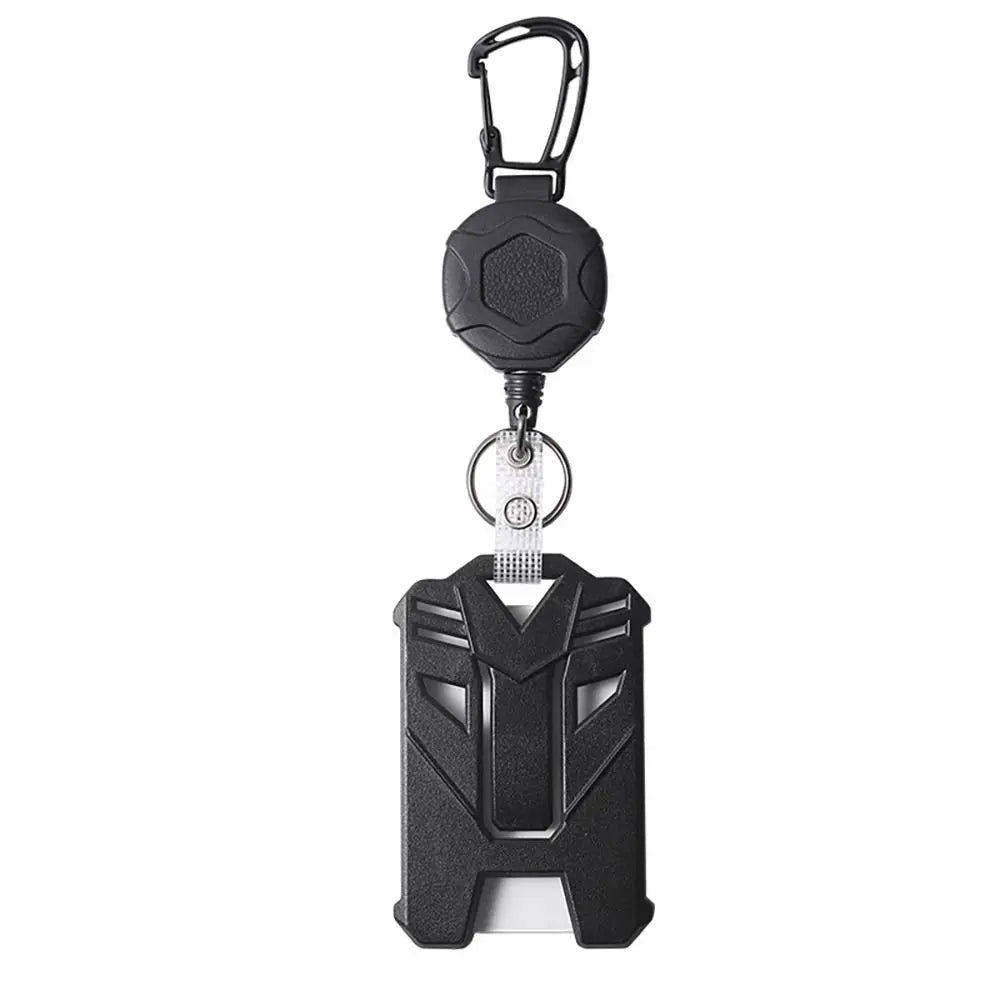 Retractable Badge Holder — Heavy Duty ID Card Reel with Carabiner