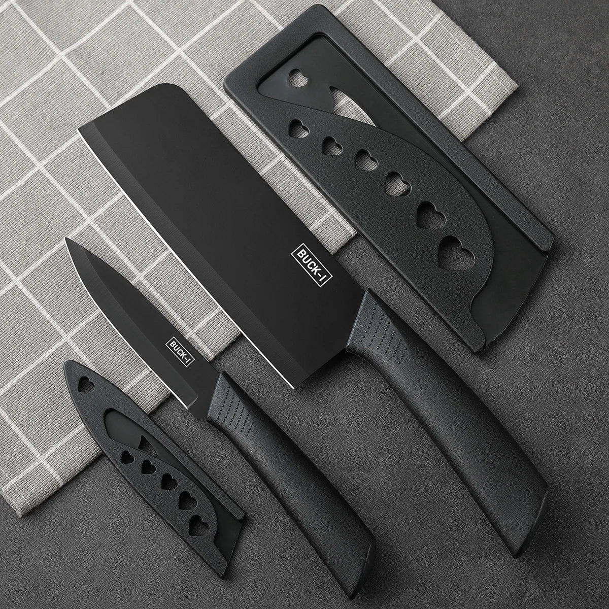 SHENJIU Kitchen Knife Set — Professional Cleaver, Chef and Fruit Knives