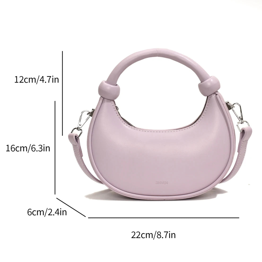 Half Moon Hobo Bag — Soft Leather Shoulder Bag & Crossbody Purse