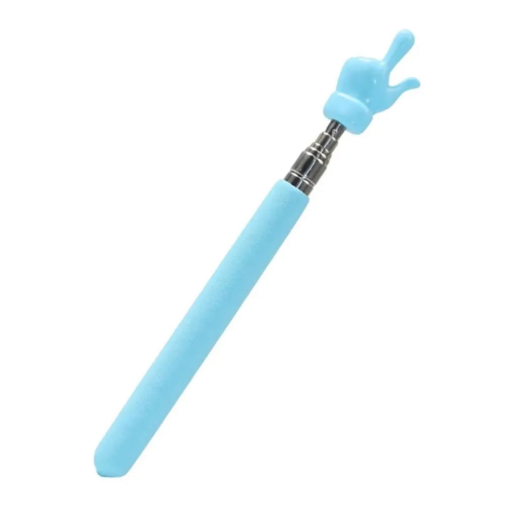 Retractable Stainless Steel Teacher Pointer — Telescopic Classroom Teaching Stick