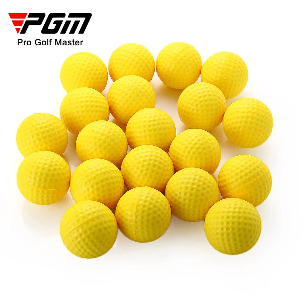 PGM Yellow Golf Practice Balls — Durable PU Foam Training Gear