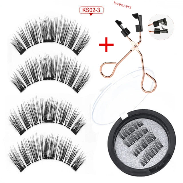 Anlinnet Magnetic False Eyelashes — Glue-Free 3D Handmade Lash Set