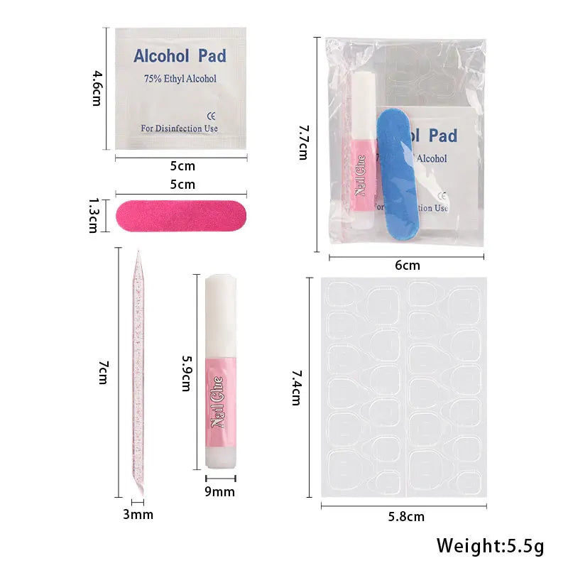 5-Piece Press On Nail Tool Set — Complete DIY Manicure Kit
