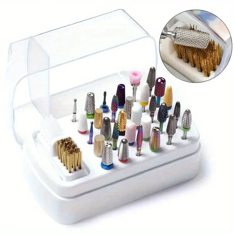 Acrylic Nail Polish Organizer — 30-Hole Dustproof Display Stand