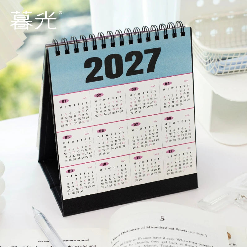 2027 Desk Calendar — Multi-Functional Planner for Habit Tracking