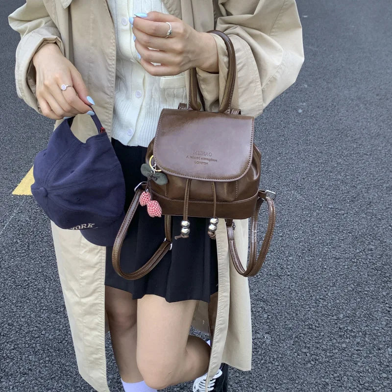 Trendy Mini Backpack — Fashionable Small Shoulder Bag for Women