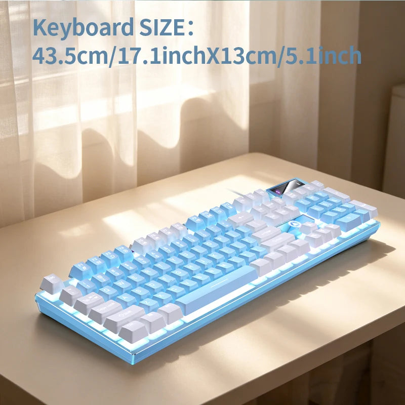 YINDIAO Wired Keyboard and Mouse Combo — Efficient Desktop Computing Set