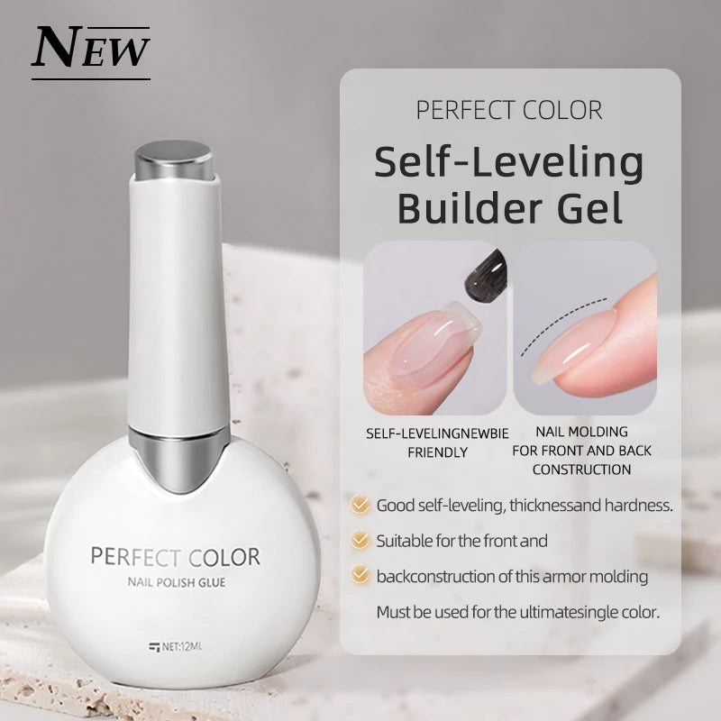 Perfect color Gel Base and Top Coat Set — High Gloss Long Lasting Finish