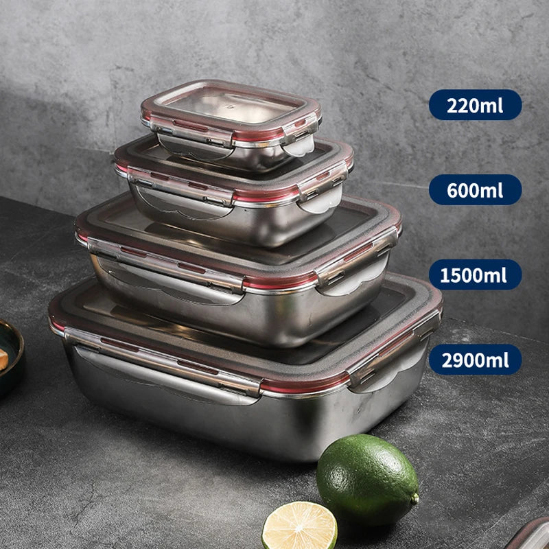 Stainless Steel Bento Box — Leakproof Food Storage Container