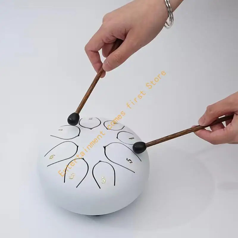 8 Note Steel Tongue Drum — Ethereal Percussion Instrument for Beginners
