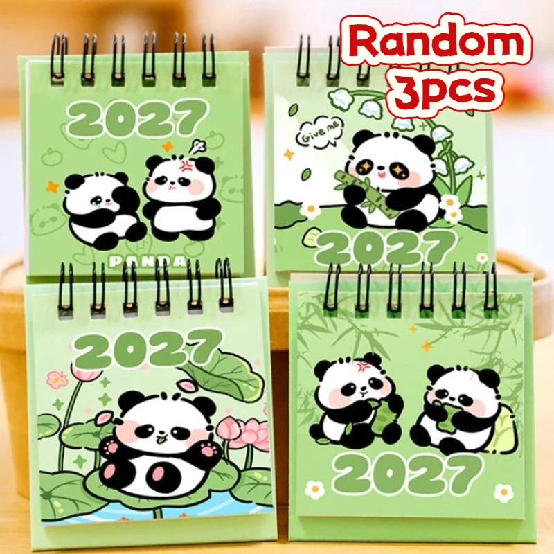 TPXCKz 2027 Mini Desk Calendar — Portable Daily Planner for Home and Office