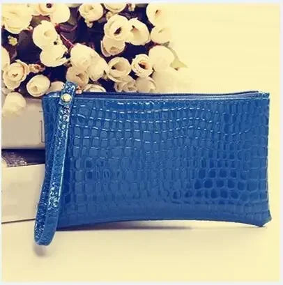 eTya Women's PU Leather Wristlet — Compact Coin Purse & Card Holder