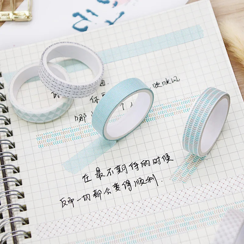 Kawaii Washi Tape Set — Decorative Masking Tape for Journaling & Scrapbooking