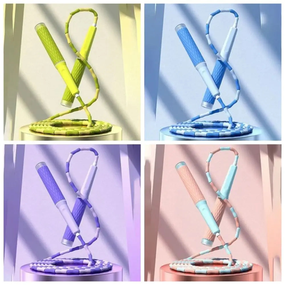 Adjustable Beaded Skipping Rope — Durable Cardio Training Tool