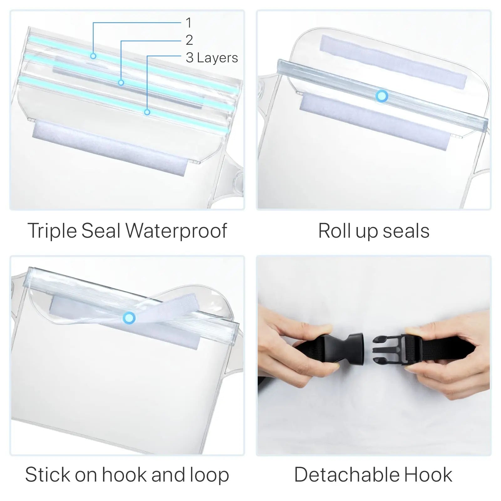 Waterproof Phone Pouch — Adjustable Waist Bag for Water Sports