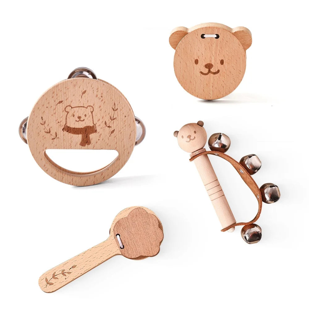 Wooden Montessori Xylophone Toy — Educational Musical Percussion Instrument
