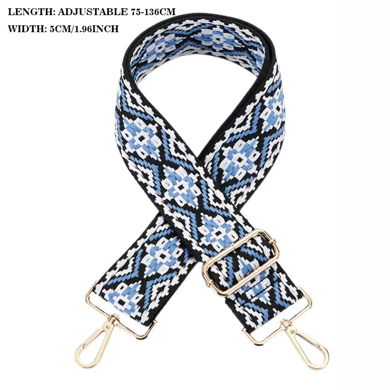 Adjustable Canvas Bag Strap — Wide Webbing Shoulder Replacement