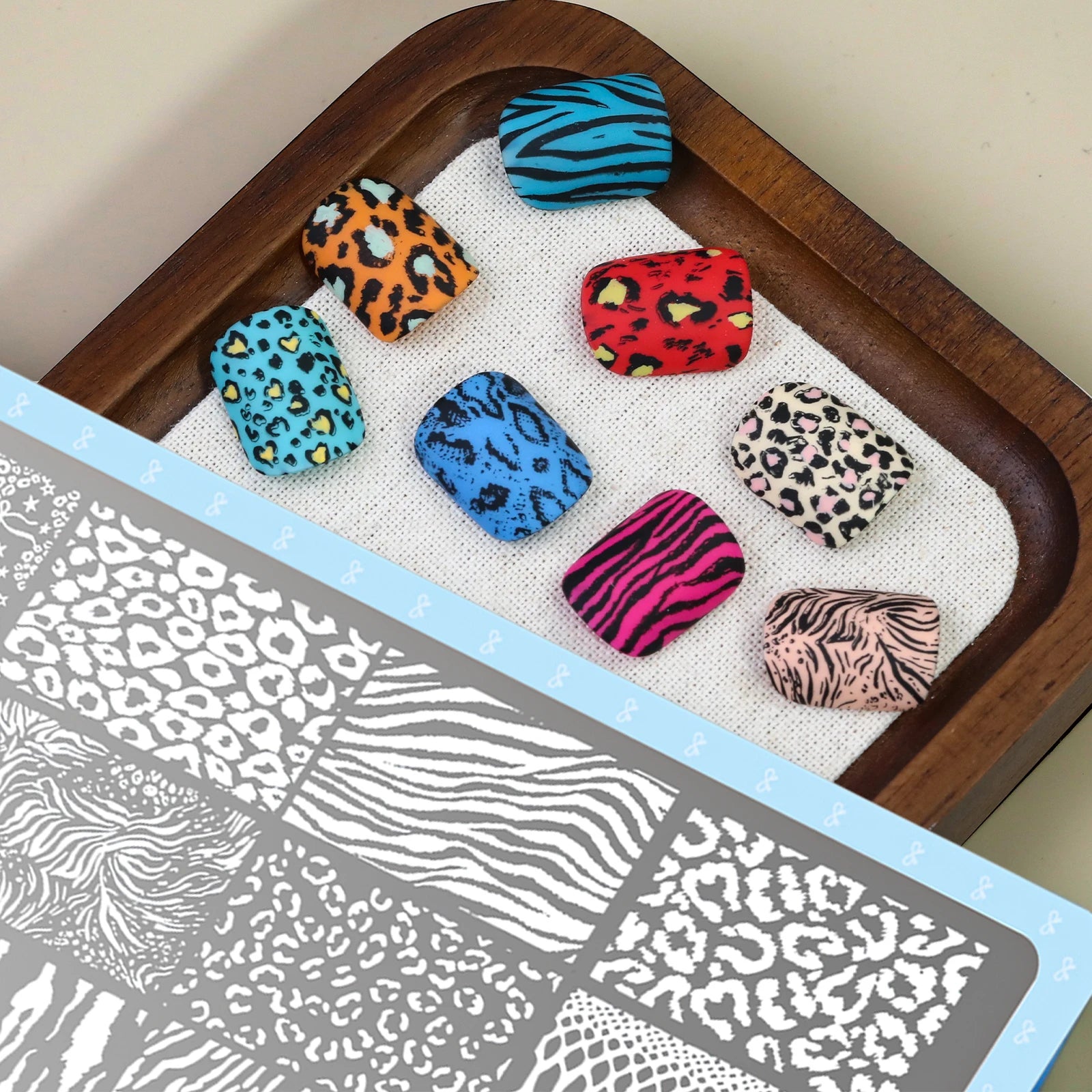Misscheering Nail Stamping Plate — Leopard and Snake Pattern Stencil