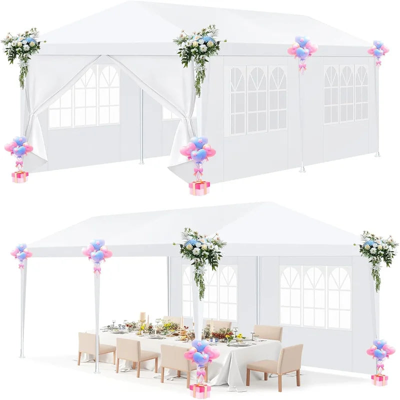 Tooluck Outdoor Party Tent — Waterproof Gazebo with Removable Sidewalls