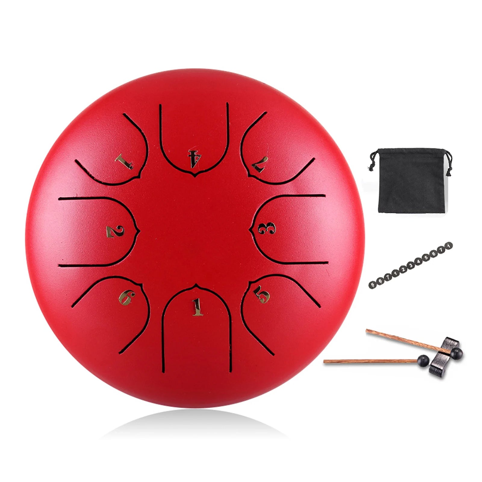 Crazy Stone 3 Inch Handpan Drum — Ethereal Steel Tongue Percussion Kit
