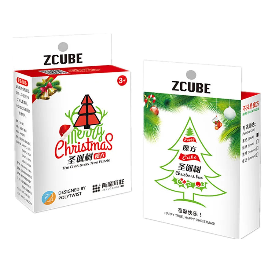 Christmas Tree Shaped Magic Cube — Mini Puzzle Pendant & Holiday Gift