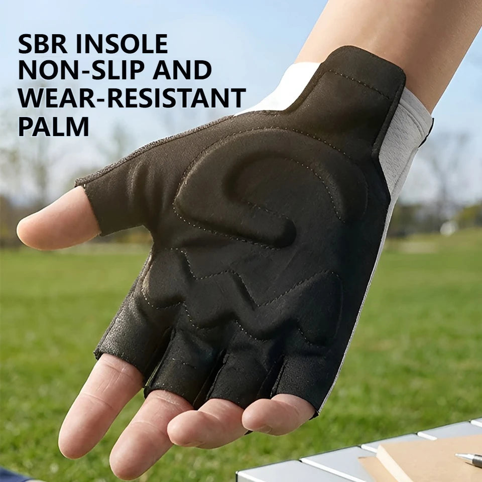 GTUBIKE Cycling Gloves — Breathable Shockproof Half Finger Mitts