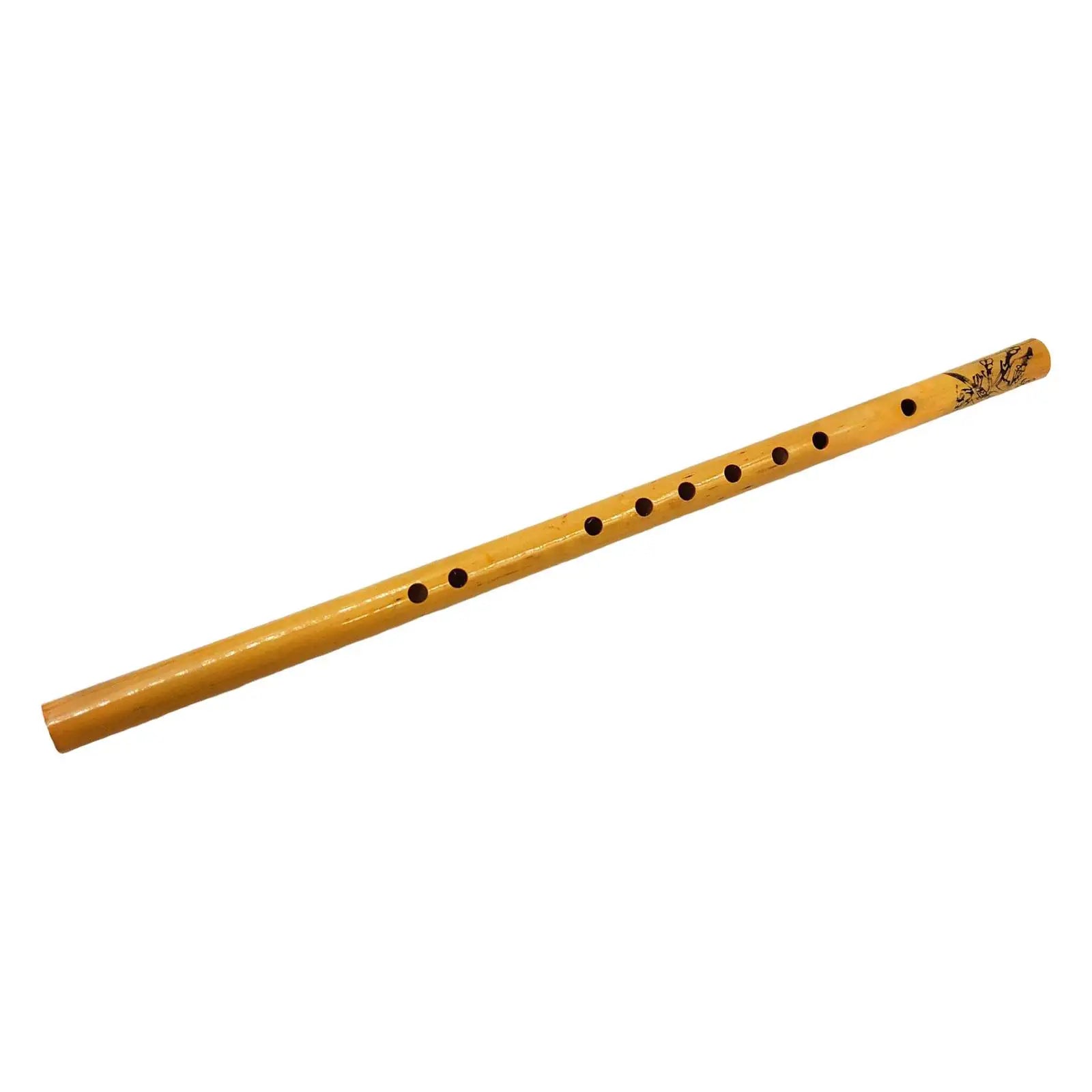 Handmade Bamboo Vertical Flute — 9-Hole Professional Woodwind Instrument