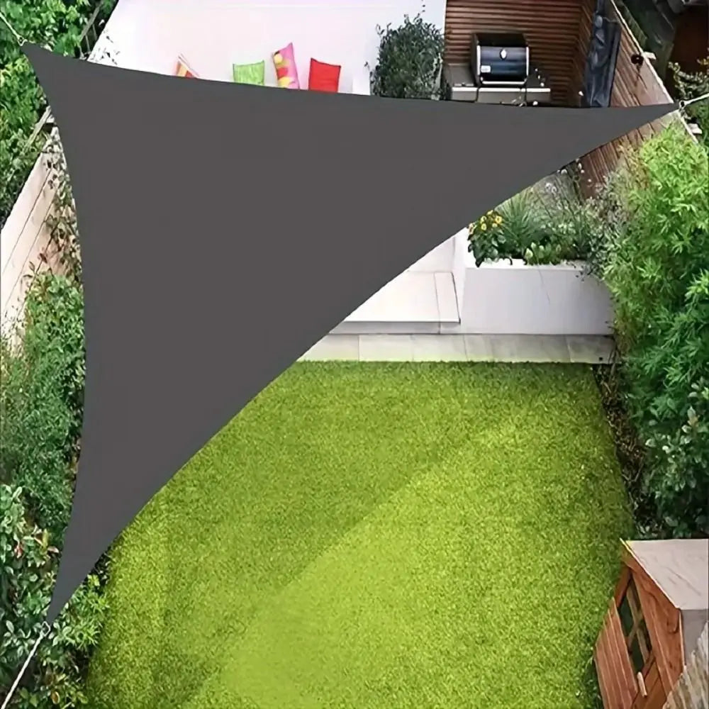 Triangle Shade Sail — UV Blocking Outdoor Canopy with Ropes