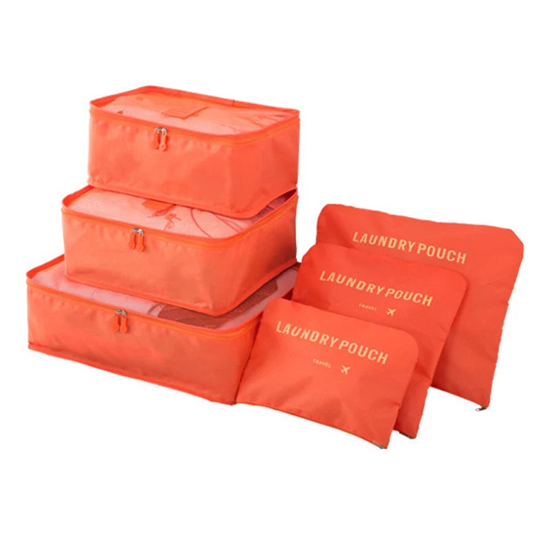 Travel Storage Bag Set — Waterproof Organizer for Cosmetics and Luggage