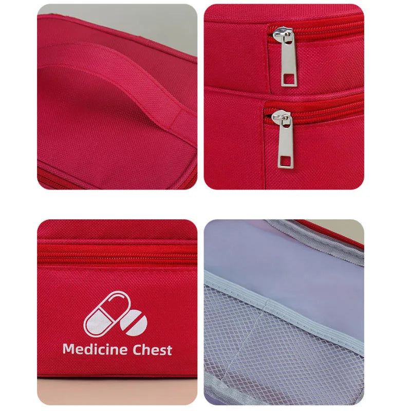 Portable Medicine Storage Bag — Multi-Layer Emergency First Aid Organizer