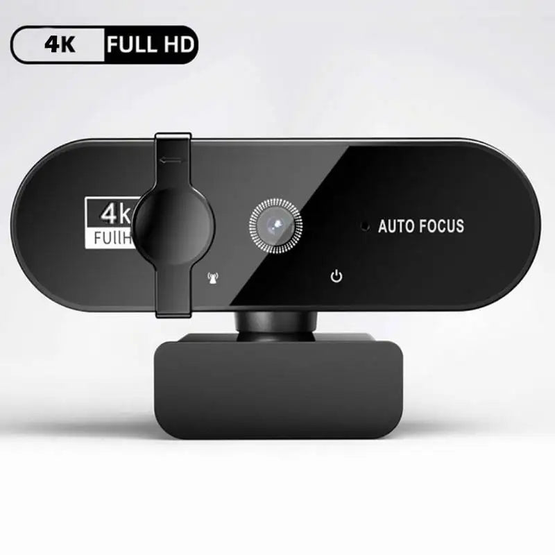 High-Definition Autofocus Webcam — Integrated Microphone for Streaming & Video Calls