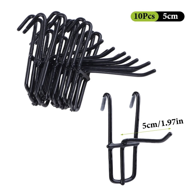 Durable Metal Mesh Panel Hooks — Versatile Wire Grid Hanging Hooks