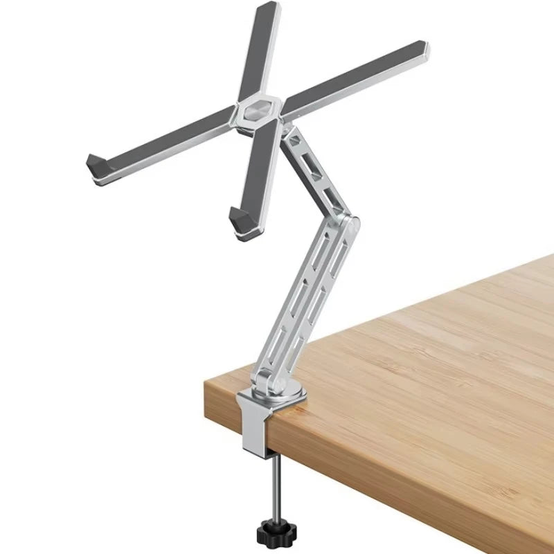 VBNM Adjustable Aluminum Laptop Stand — 360° Rotating Ergonomic Holder
