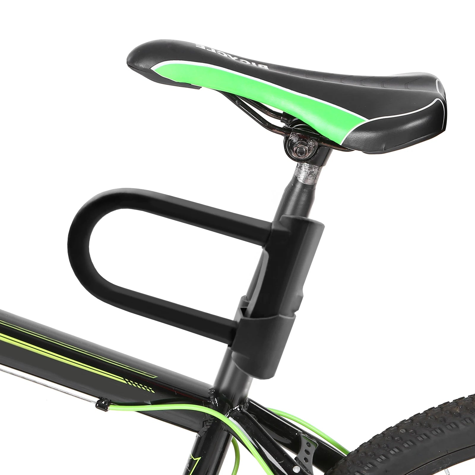 Heavy Duty U-Lock Bicycle Security Set — Anti-Theft Steel Lock with Bracket