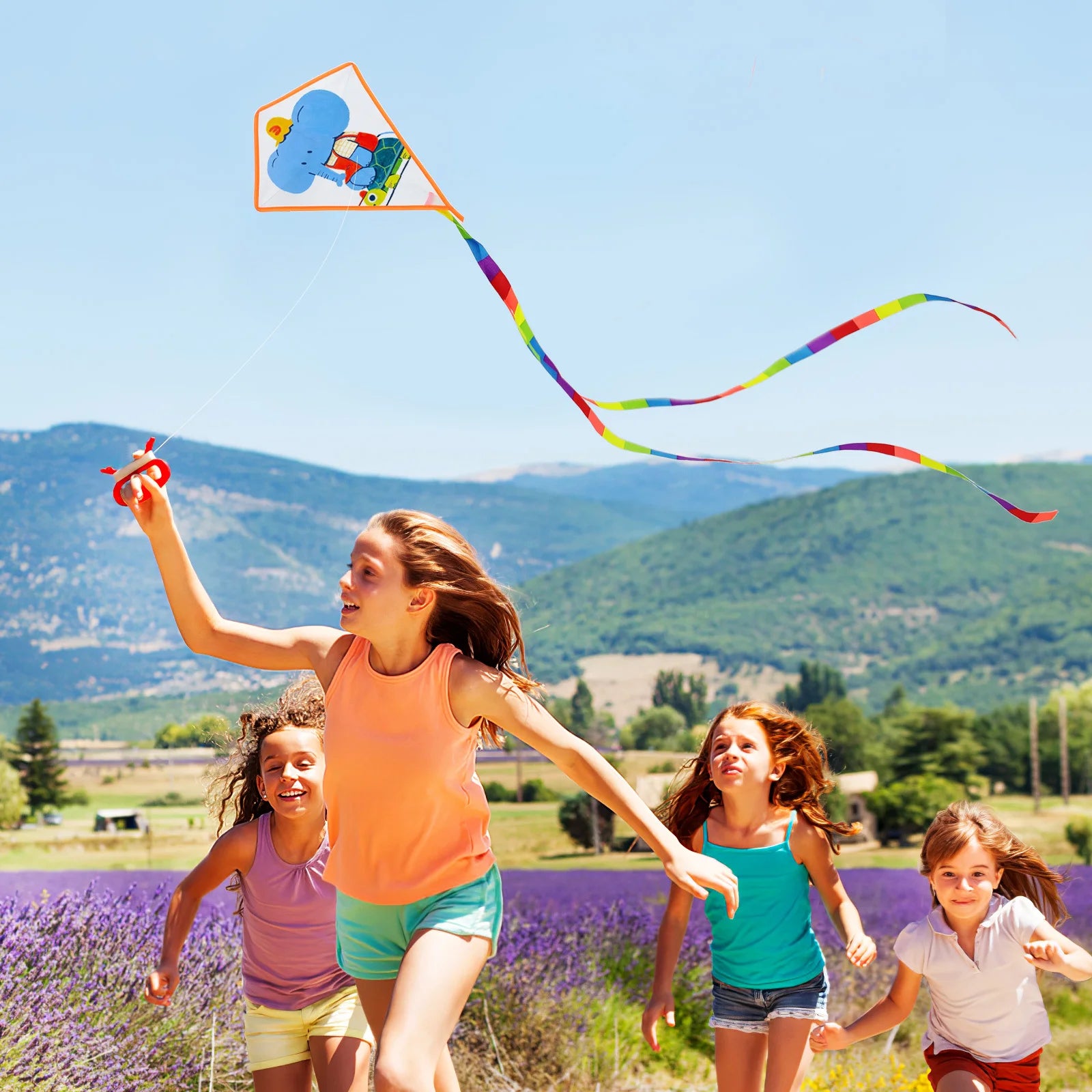 iBaseToy DIY Blank Kite Kit — Creative Art Painting & Outdoor Flying Set