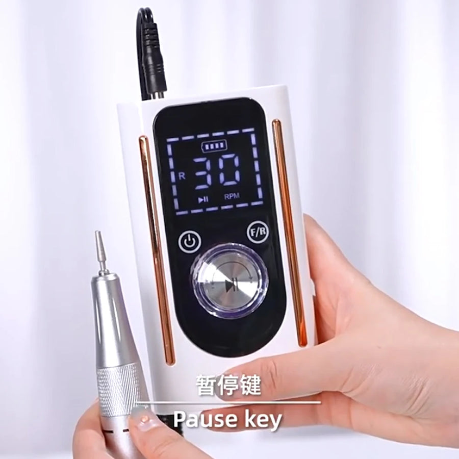Houselin Electric Nail Drill — Portable Cordless Manicure & Pedicure Kit